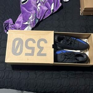 yeezy 350 black and blue